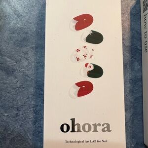 Ohora Nail Art Set - Elegant Red and Green